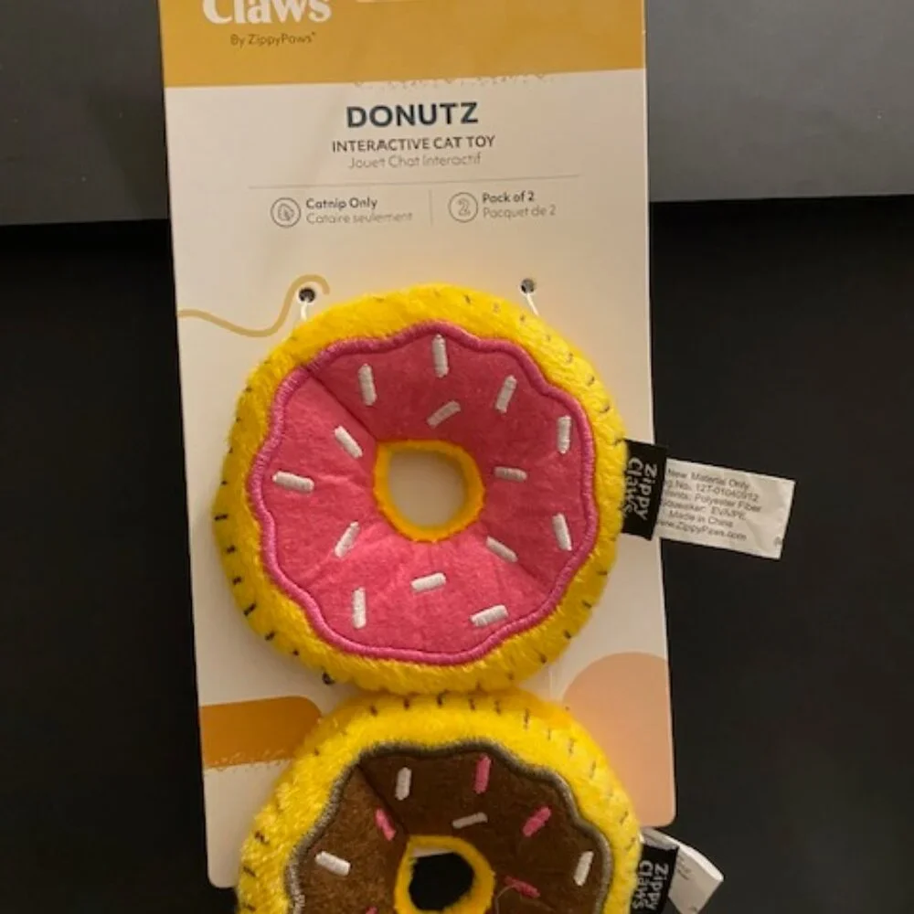 Zippy Claws: Interaction Cat Toys (Donutz) 2 Pack